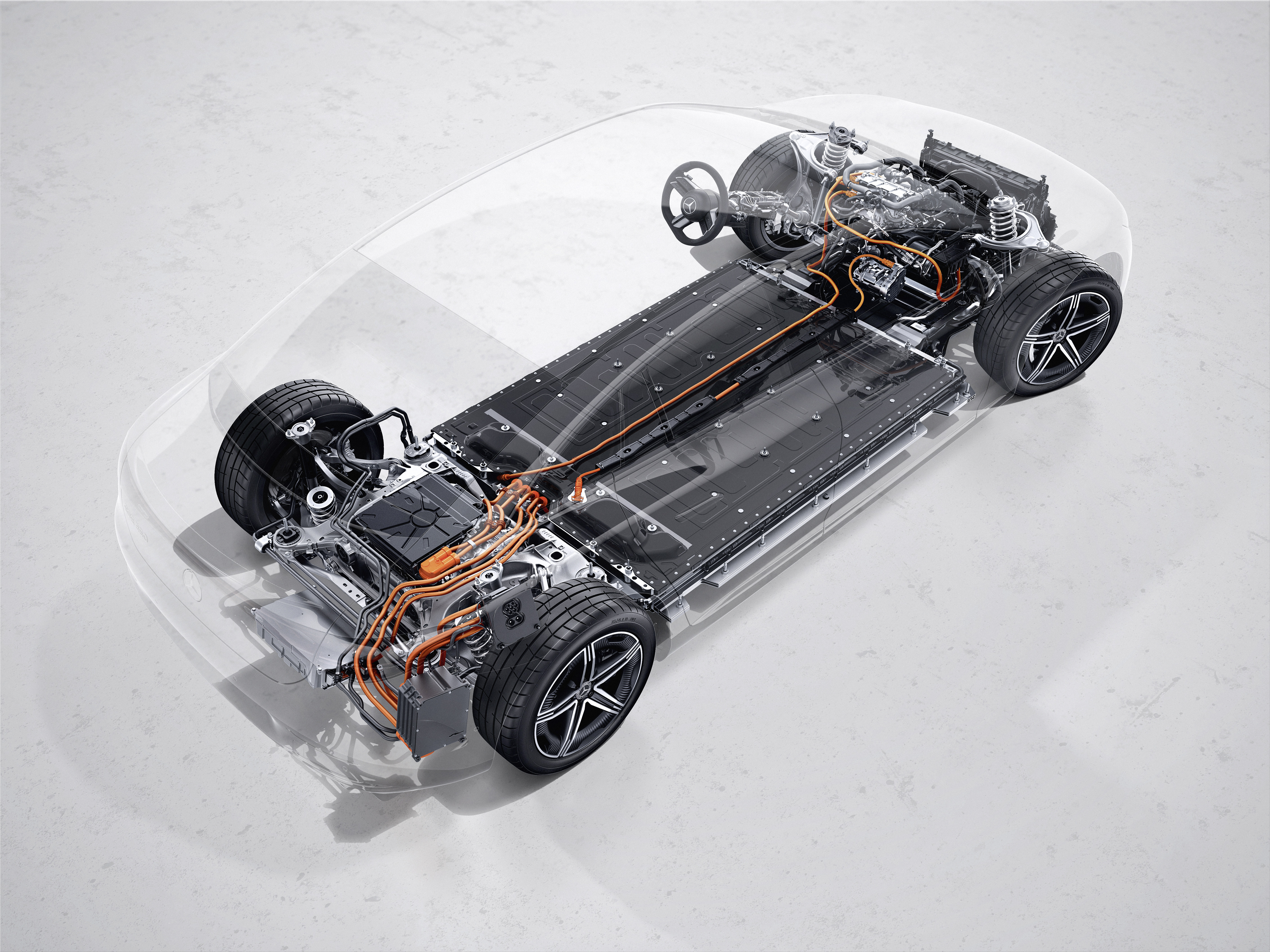 Estrucutra de vehiculo electrico Mercedes-Benz